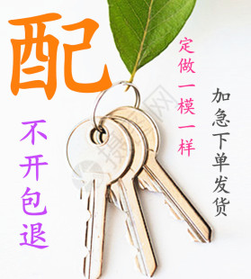 配家用钥匙远程配寄配防盗门木门卧室门进口国内外定做一模一样准