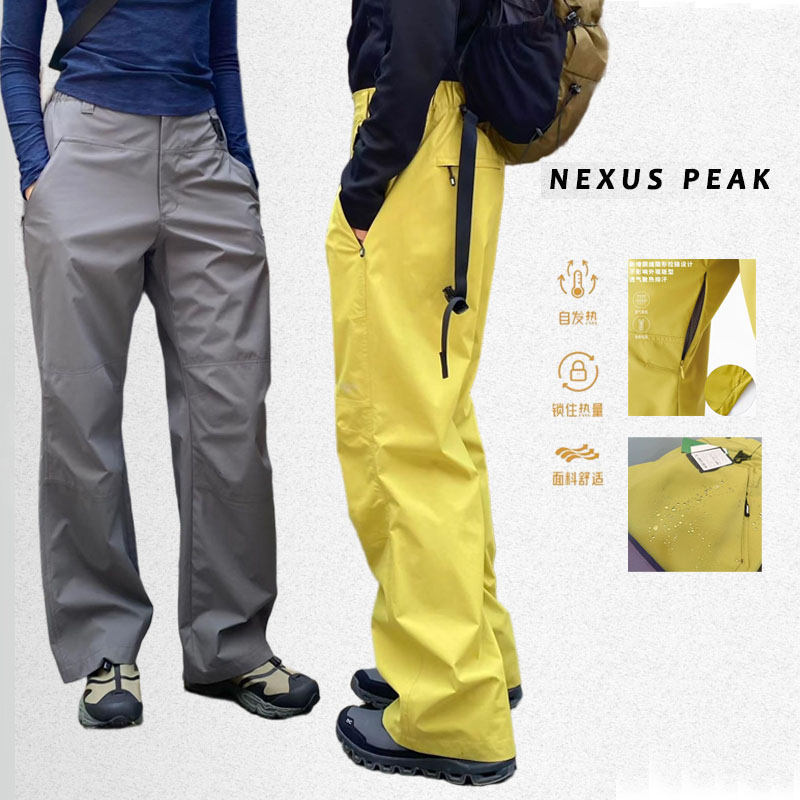 【NEXUS PEAK】山系户外情侣秋冬软壳徒步加绒工装裤