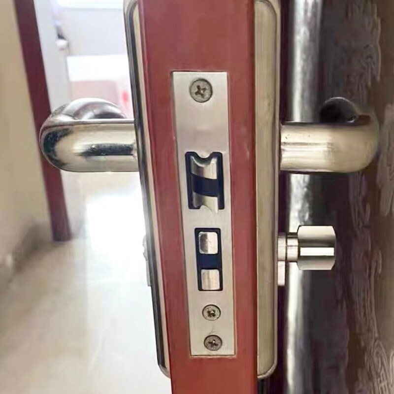 大58锁芯不锈钢小大50木门锁体静音室内家用卧室通用型锁舌锁体