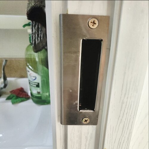 木门锁片挡片专用压边条卡扣槽防盗门锁具扣片条导向片房间配件