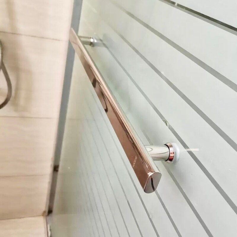 淋浴房推拉门移门把手卫生间304不锈钢玻璃门拉手孔距440扶手浴室