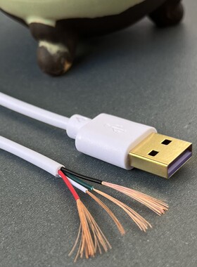 USB镀金A公单头4四芯带数据线A公USB线快充