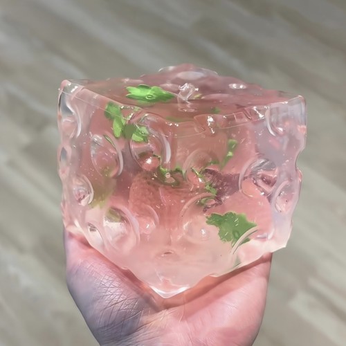 新品透明果冻大奶酪手作球系列可回弹捏捏纯手工diy解压儿童礼物