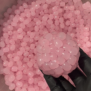 草莓糖手作球吵吵球填充物系列捏捏球纯手工diy底胶解压儿童礼物