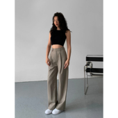 阔腿裤 百搭西装 女垂坠感秋季 宽松直筒休闲裤 NEVA 拖地裤