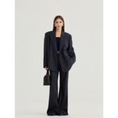 套装 外套女双排扣高级感西服 西裤 喇叭裤 NEVA 都市女绅士 西装