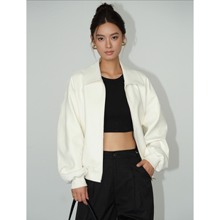 复古PU皮夹克外套女宽松高级感炸街机车皮衣 现货5折 NEVA