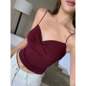 泰式 NEVA 独特带胸垫吊带背心女夏设计感扭结性感辣妹露背上衣