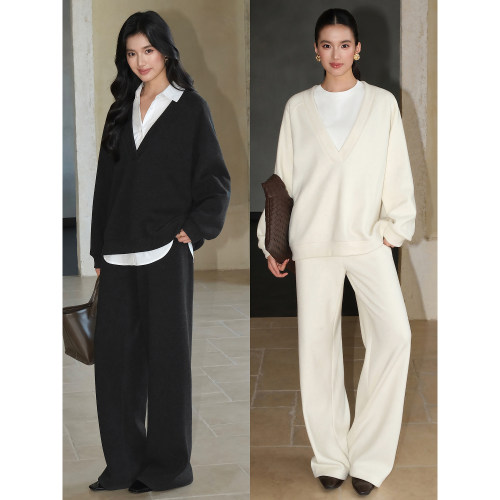 时尚宽松慵懒卫衣修身上衣