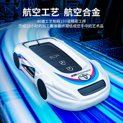 适用丰田兰德酷路泽钥匙套LC300/4000陆巡陆地巡洋舰汽车改装壳扣