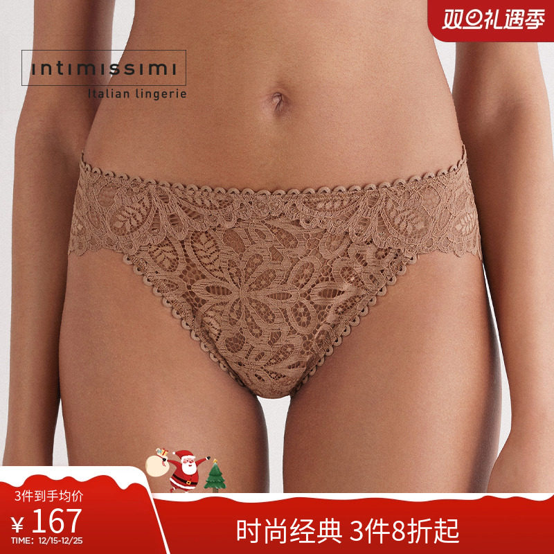 时尚花卉蕾丝舒适包臀内裤