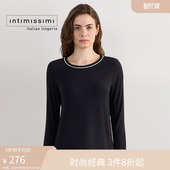 CL1294P 衫 Intimissimi意舒漫女士时尚 花卉圆领撞色基础简约长袖