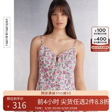 Intimissimi24春季新品女士花卉印花细肩带家居吊带睡衣LT2531A