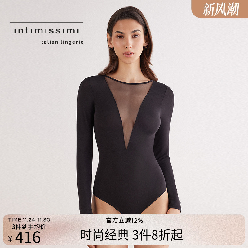 IntimissimiV领性感露背连体衣