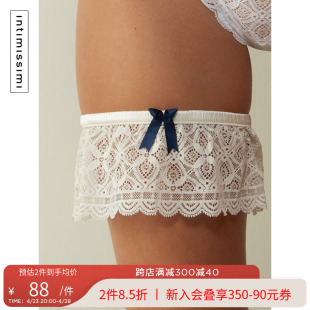 intimissimi意式 休闲蕾丝蝴蝶结装 女士时尚 经典 饰袜圈GID96P