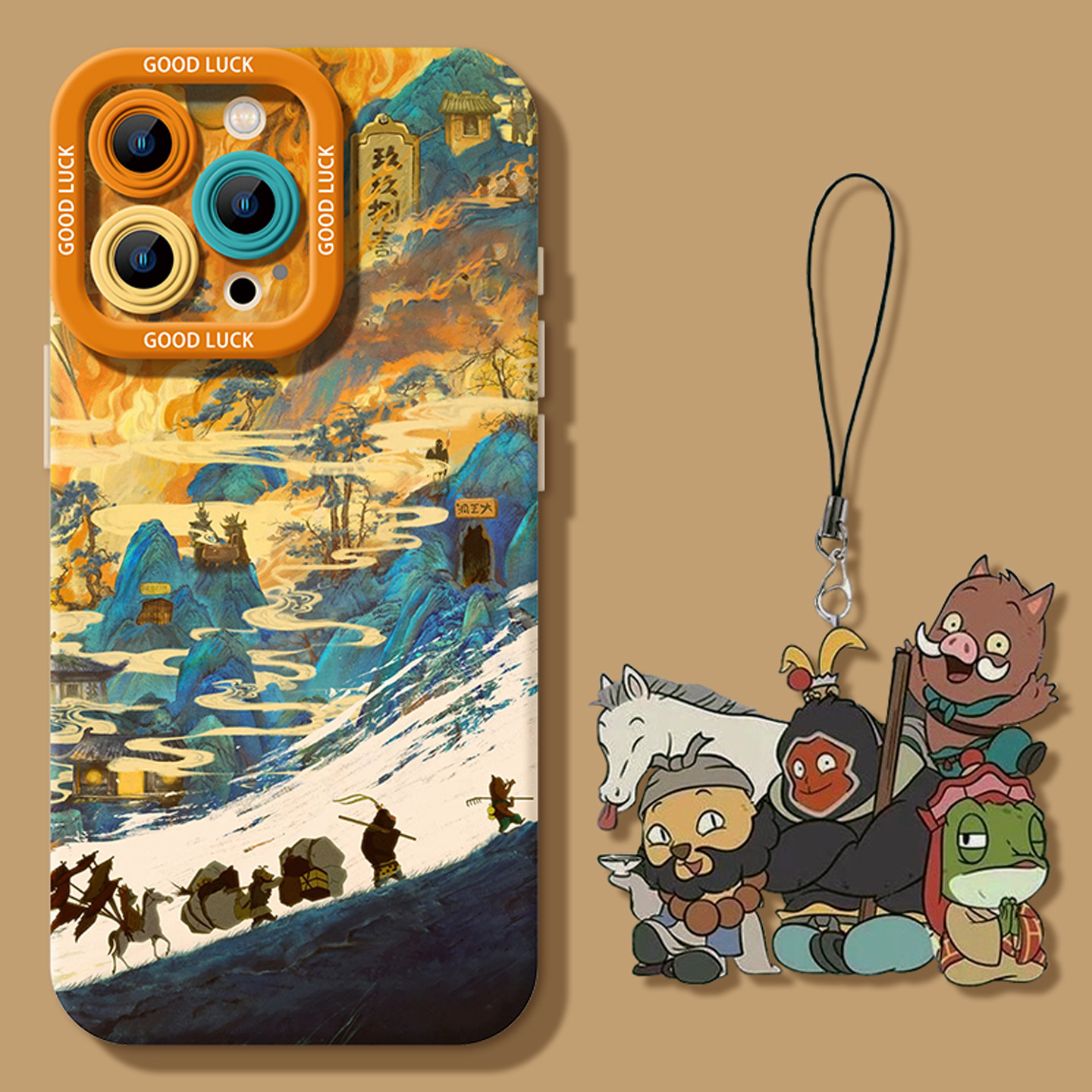 适用于苹果16Promax新款手机壳16pro轻薄硅胶防摔15plus曈眼镜头全包保护外壳14pro潮牌卡通浪浪山趣味男女壳