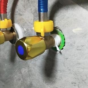 加长止水阀卫生间大流量4分阳台冷热水洗衣机三角阀热水器家用