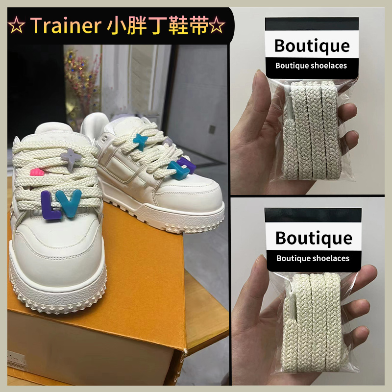 小胖丁厚底面包鞋扁平粗鞋带