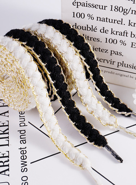 开口笑鞋带面包帆布板鞋笑脸鞋男女款小香风黑白色扁平宽反系鞋绳