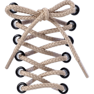 马丁靴鞋带女男款皮靴长短靴子黄棕灰黑白色加长粗圆形绳携带高帮