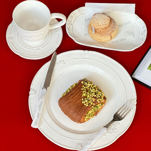 边集EDITOR意大利VIRGINIA CONVITO咖啡杯碟餐盘碗点心盘法式白瓷