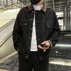 秋季潮高街痞帅休闲牛仔外套夹克XZ905-JK131#P80-控98