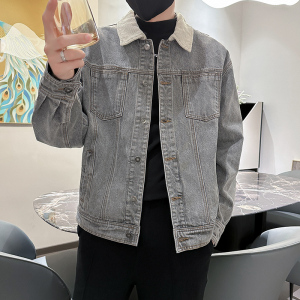 秋季潮高街痞帅休闲牛仔外套夹克XZ905-JK128#P80-控98图片