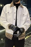 秋季潮高街痞帅休闲牛仔外套夹克XZ905-JK130#P80-控98，男装工装外套，星座905