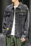 20主推M-5XL大码牛仔外套男韩版宽松刺绣潮牌ins夹克905-J102，男装夹克，星座905