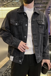 春季潮高街痞帅休闲牛仔外套夹克XZ905-K123#P70图片