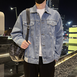 秋季潮高街痞帅休闲牛仔外套夹克XZ905-JK123#P70-控98图片