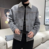 秋季潮高街痞帅休闲牛仔外套夹克XZ905-JK128#P80-控98，男装工装外套，星座905