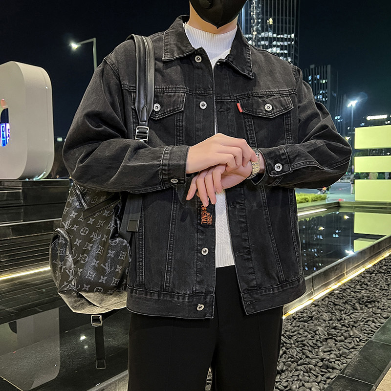春季潮高街痞帅休闲牛仔外套夹克XZ905-K119#P68图片