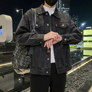 春季潮高街痞帅休闲牛仔外套夹克XZ905-K119#P68图片