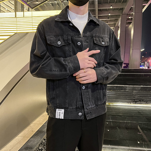 春季潮高街痞帅休闲牛仔外套夹克XZ905-K123#P70图片