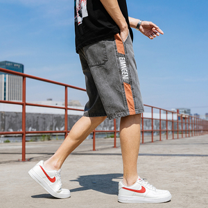 20夏季新款牛仔短裤男青年潮牌休闲五分裤量大从优-130-1#图片