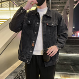 春季潮高街痞帅休闲牛仔外套夹克XZ905-K119#P68，男装工装外套，星座905