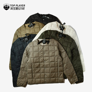 CREW 休闲宽松无领薄羽绒服内胆开衫 NECK 短款 山系潮流日式 TAION