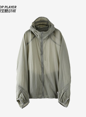 POST ARCHIVE FACTION (PAF) 5.1系列浅灰色透气防晒男士皮肤衣