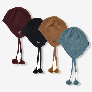 带绒球装 UNDERCOVER 男女耳罩式 新款 饰保暖羊毛圆顶帽子 Cap