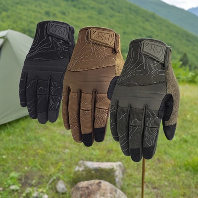 【战术控】等高线全指战术手套户外骑行防滑触屏