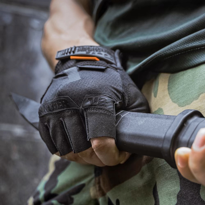 TACLAB黑豹V2掌心抗冲击缓震战术骑行户外透气超薄半指无指手套现