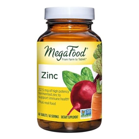 MegaFood Zinc - Immune Support Supplement - High Potency