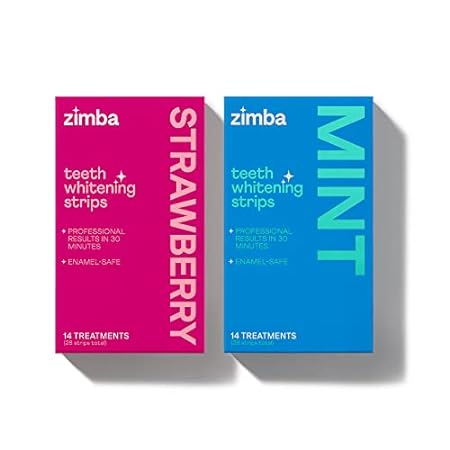 Zimba Teeth Whitening Strips for Teeth Sensitive， White S