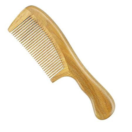Onedor Handmade 100% Natural Green Sandalwood Hair Combs