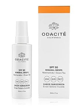 Odacite SPF 50 Mineral Drops Sheer Sunscreen， 30ml