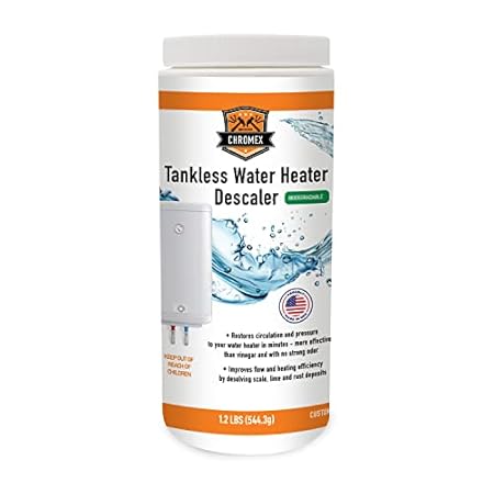 Tankless Water Heater Descaler Powder - Cleans Deposits a