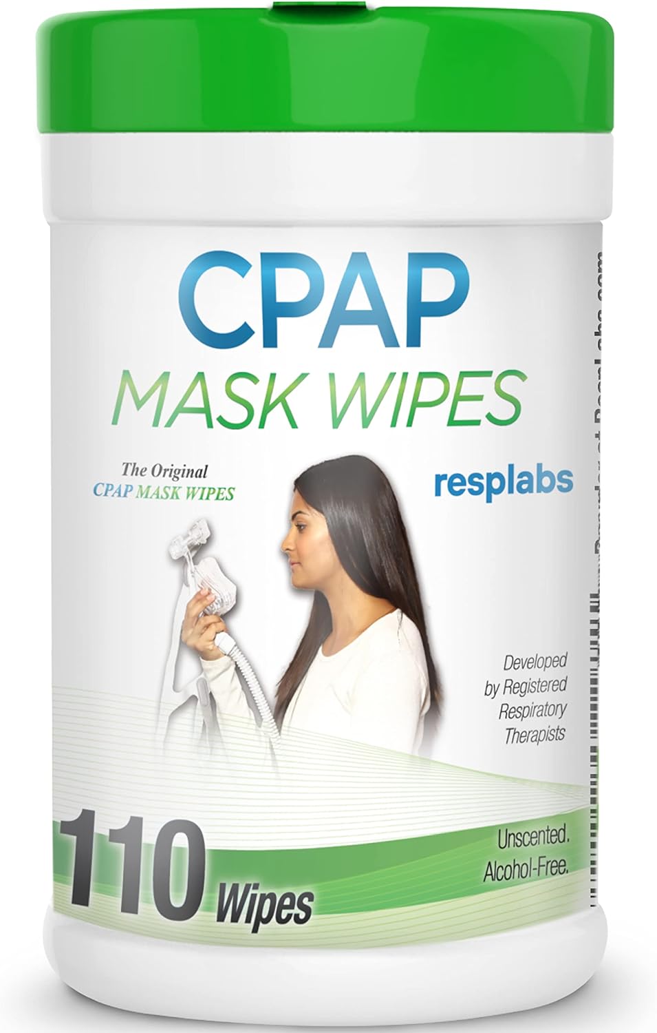 resplabs CPAP Mask Wipes Unscented Cleaner for Full Face