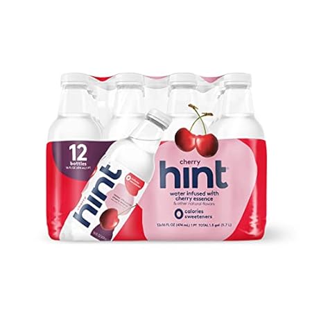 Hint Water Cherry， Pure Water Infused with Cherry， Zero S