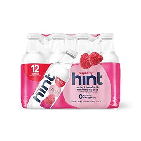 Hint Water Raspberry， Pure Water Infused with Raspberry，
